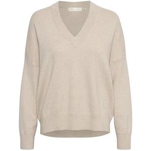 InWear Fosteriw V-Neck Pullover Sweater Femme, Simply Taupe Melange, L