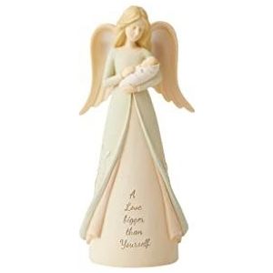 Enesco Foundations Babyfiguur engel, meerkleurig, 19,1 cm