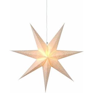 Star 231-20 papieren ster Sensy 70"" ca. 70 cm Ø, netsnoer inbegrepen (3,5 m) Kleur: crème Kleurrijk doos, wit