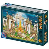 D-TOYS Stoneheng Cartoon Puzzel Set van 2, meerkleurig