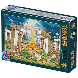 D-TOYS Stoneheng Cartoon Puzzel Set van 2, meerkleurig