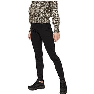 PIECES dames skinny jeans, Zwart (zwart)