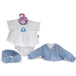 Berjuan - Poppenkleding, blauw/wit (3083)