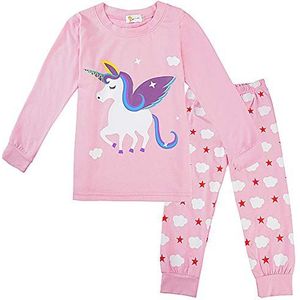 Little Hand Pyjama voor meisjes, pyjamaset voor meisjes, Roze 6