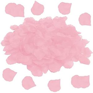 Lumeiy 1200 stuks kunstrozenblaadjes, rozenblaadjes, valse rozenblaadjes voor romantische scènes voor bruiloft, verjaardag, Valentijnsdag, bekentenis (roze)