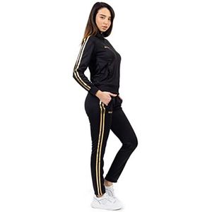 givova Dames Revolution Jumpsuit zwart/goud, XL, Zwart/Goud