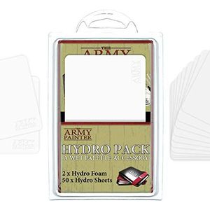 The Army Painter Hydro Pack voor de Wet Palette | navulverpakking voor pallet: 50 doeken en 2 sponzen voor het schilderen van tafelspeelfiguren