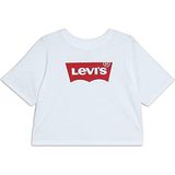 Levi's Kids Lvg Light Bright Cropped Top Junior T-shirt, uniseks, wit, 8 jaar EU wit, 8 jaar, Wit.