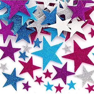 Baker Ross 198 stuks schuimrubberen stickers voor kinderen met sterren
