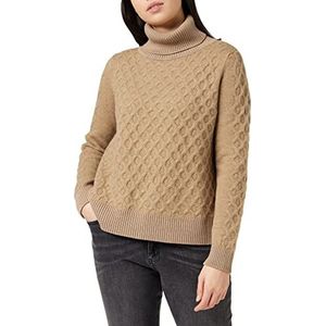 G-STAR RAW Cable Turtle Neck Loose Damestrui Brown (Toggee C928-5750), S, bruin (Toggee C928-5750)