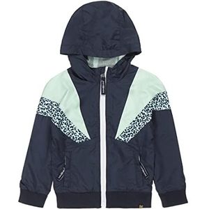 Koko Noko Girls Summer Coat Dark Blue Mint met capuchon babyjas meisjes, 100% polyester