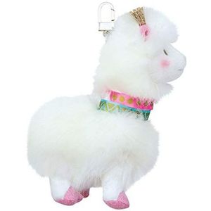 Histoire d'ours - Sleutelhanger Lama - Wit - 15 cm - Geschenk voor kinderen - Je rêve - HO2796