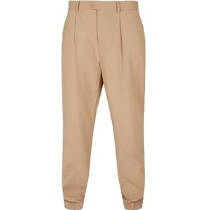 Urban Classics Straight Pleat-front broek heren broek, Beige Union