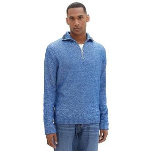 TOM TAILOR 1039679 heren sweater, 34433 - Hockey Blue White Core