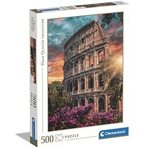 Clementoni Collectie -Flavian Amphitheatre-500 stukjes puzzel volwassenen, Made in Italy, meerkleurig, 35145