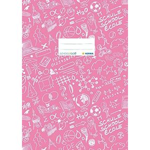 HERMA Schoolydoo notitieboekomslag van kunststof, DIN A4, met motief, 1 stuk 4, met patroon, 1 stuk, roze
