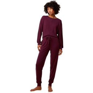 Triumph Cozy Comfort Cozy Trouser Pyjamabroek voor dames, Diep Bourgondië