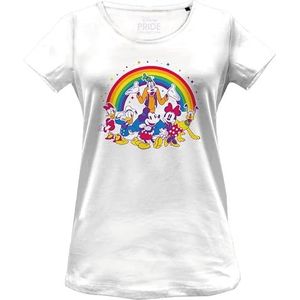 Disney Wodmickts234 T-shirt voor dames, 1 stuk, Wit.