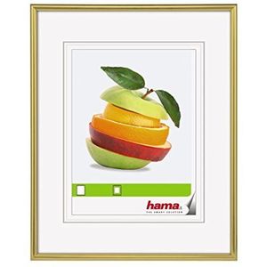 Hama Kunststof fotolijst ""Sevilla"" (framegrootte 50 x 70 cm met 13 x 20 mm rand, voor een foto van 30 x 45 cm), mat goud