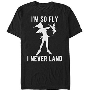 Disney Peter Pan-So Very Fly Organic T-shirt met korte mouwen, zwart, XXL, SCHWARZ