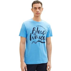 Tom Tailor T-shirt pour homme, 18395 Rainy Sky Blue, XXL
