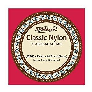 D'Addario D'Addario J2706 klassieke gitaarsnaar van nylon, voor studie-itaren, normaal, zesde snaren