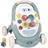 Smoby Toys Little Smoby 3-in-1 jaar leerwagen met racewagen, activiteitenbord en kinderwagen voor baby's en peuters vanaf 12 maanden