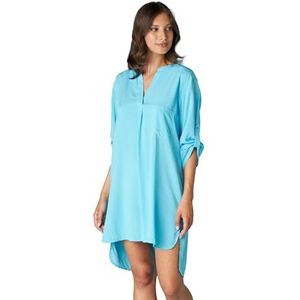 LOVABLE Kaftan met 3/4 mouwen voor damesbadpak (pak van 1), Hemelsblauw