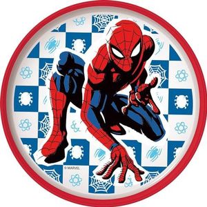 Marvel Wit en rood kinderbord van kunststof Spiderman Spider Man met antislip onderkant