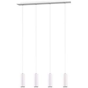 Trio verlichting Marley 312400401 hanglamp, mat wit metaal, 4 lichtbronnen, excl. 1 x GU10.