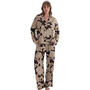 Dagi Pantalon de pyjama tissé imprimé taille normale pour femme, multicolore, 42