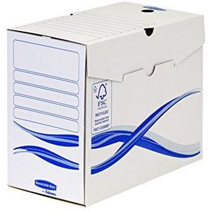 Fellowes Bankers Box Basic, A4, 15 cm, blauw/wit, 25 stuks