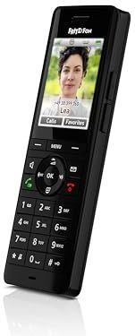 AVM Fritz!Fon X6 Black International Draadloze telefoon DECT Full Duplex HD, kleurendisplay, compatibel met Fritz!Box met DECT-basis, menu in het Spaans