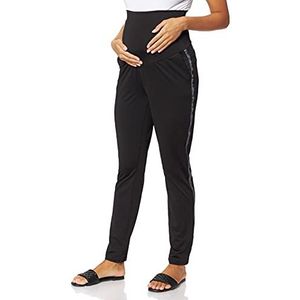 SUPERMOM Pants OTB Coated Black zwangerschapsbroek voor dames, zwart (Black P090), 38 W, zwart (Black P090)