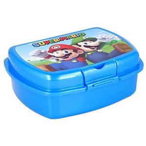 Lunchbox voor kinderen met Super Mario veiligheidssluiting