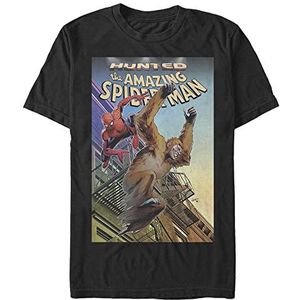 Marvel T-shirt à manches courtes unisexe Classic Hunted Spider-Man Organic, Schwarz, XXL