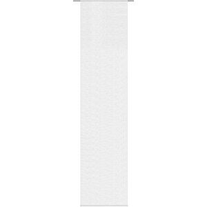 Home Fashion Paneelgordijn van polyesterweefsel, 245 x 60 cm, wolwit