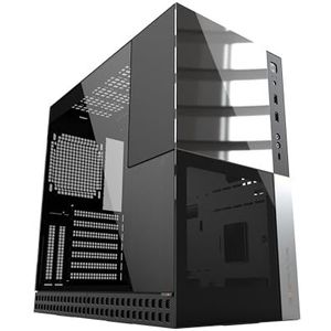 Geographic Future M4 Caliburn Mid/Mini Tower, E-ATX/ATX gaming-behuizing, 1,2 mm glas/staal, type C, radiator 360/240, verticale GPU-ondersteuning, GEO-M4-CAL