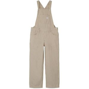 NAME IT Nkfdes Overall 4774-td T Ep tuinbroek voor meisjes, Nomad/strepen: wit