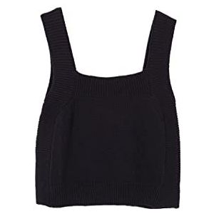 Gocco Top en Tricot Femme, Noir, S-M