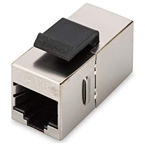 DIGITUS Keystone Cat-5e afgeschermde koppeling - 2 x RJ45 bus - 100 MHz 1GBase-T klasse D - metalen behuizing