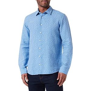 Seidensticker Shirt met lange mouwen in normale pasvorm T-shirt voor heren, Lichtblauw