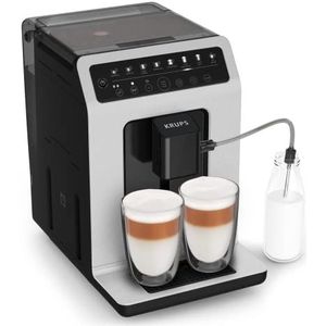 KRUPS Volautomatische koffiemachine, 7 vooraf ingestelde dranken, cappuccino, espresso, melkdranken, one-touch-systeem, gemaakt in Frankrijk, Evidence Eco-Design YY4660FD