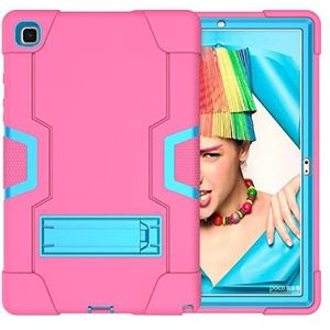 Drielaagse hybride beschermhoes voor Samsung Tabs6 Lite 10.4 (2020) (SH-P610/P615)/Tab S6 Lite 10.4 P613/P619 2022 met stand, harde en duurzame drielaagse hybride (cosen+blauw)