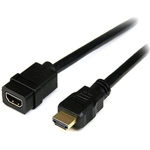 StarTech.com HDMI-verlenging, 2 m, HDMI-kabel, mannelijk naar vrouwelijk, 4 K, HDMI-kabel, UHD 4 K, 30 Hz, met Ethernet M/F, HDMI-kabel 1.4, hoge snelheid, HDMI-kabel (HDEXT2M)