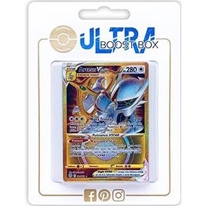 Arceus Vstar 184/172 Secret Gold – Ultraboost X-zwaard en schild 9 – fonkelende sterren – set met 10 Franse Pokémonkaarten