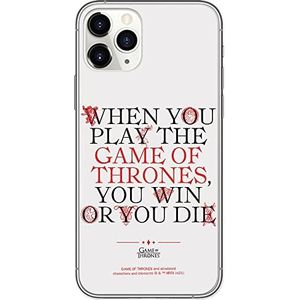 Origineel en officieel gelicentieerd Gra o Tron Game of Thrones telefoonhoesje voor iPhone 11 - 100% passend voor de vorm van de smartphone - siliconen case