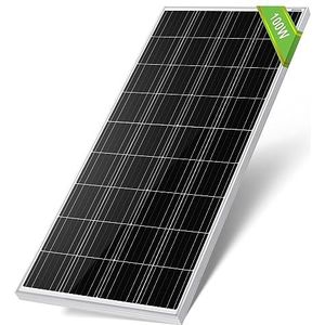 ECO-Worthy 100 W 12 V zonnepaneel polykristallijn zonnepaneel fotovoltaïsche zonnecel ideaal voor het opladen van 12 volt batterijen