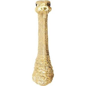 Kare Wanddecoratie Ostrich design, goud, boeket, 72 x 19 x 25 cm (h x b x d)