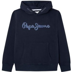 Pepe Jeans Nolan Hoodie Sweatshirt met capuchon voor kinderen, Blauw (Dulwich)
